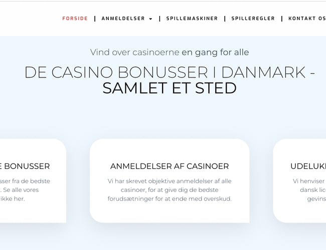 Casinoaffiliate side med over 40.000 i indtjening den første måned