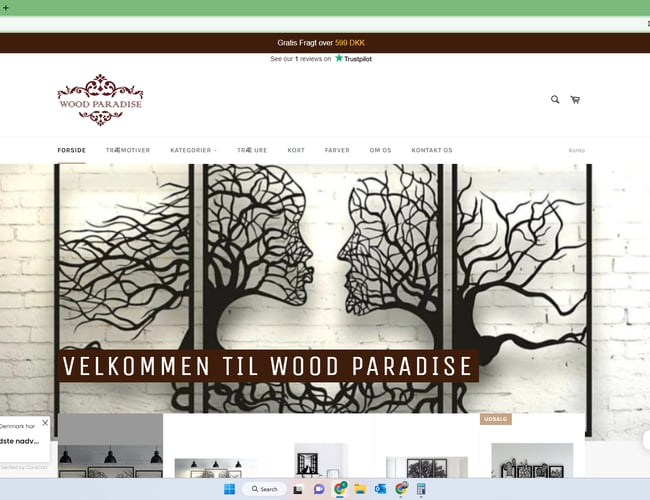 Unik webshop med fantastisk trækunst