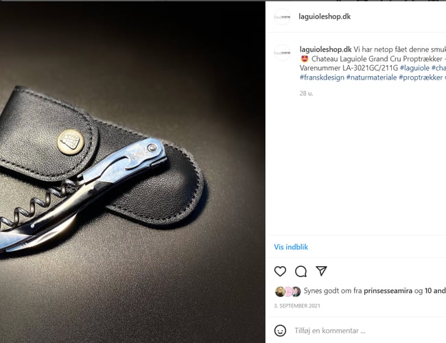 Danmarks største "Laguiole" bestik webshop sælges. Solidt overskud. Kræver kun 1-2 timer ugentligt. Alt omsætning er organisk (eksisteret siden 2012) og kræver ingen PPC. 