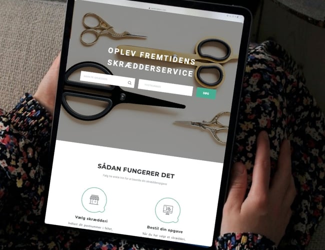 Unikt og skalerbart tech-koncept - Skræddernes svar på Just Eat.