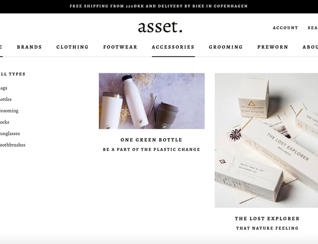 assetstore.dk - Flot webshop med fokus på bæredygtighed i drift inkl. varelager