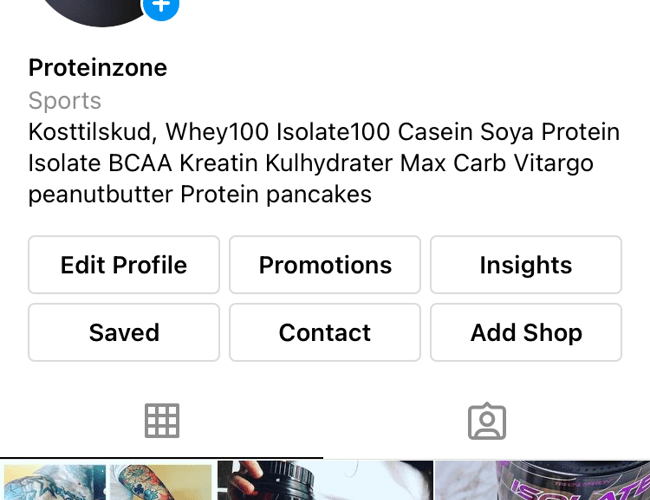 Fitness Instagram profil 