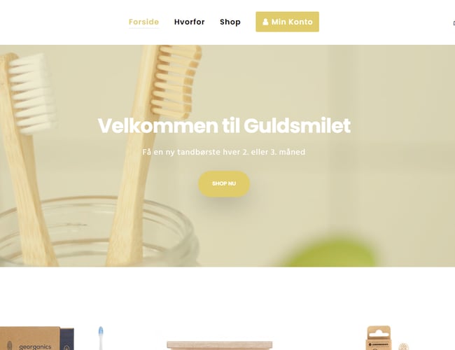 Guldsmilet.dk en Webshop med stort potentiale.