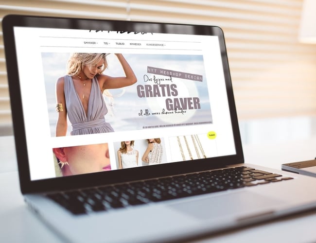 Trendy webshop med smykker og tøj til unge kvinder - shopify - salg på 67.000 i år