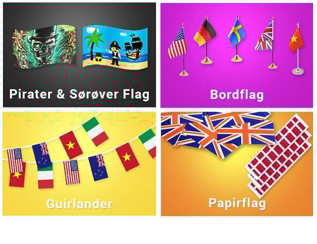 Webshop med kæmpe udvalg af flag - Eksisteret siden 2011