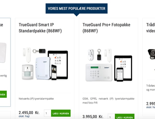 10 år gammel webshop i helt nyt design