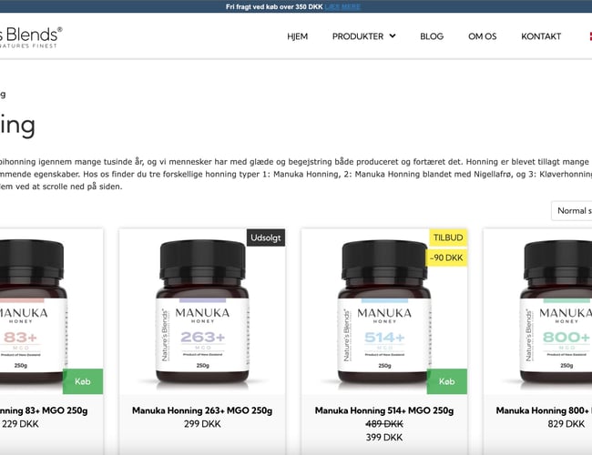 Eksklusiv helsekost own-brand webshop i DK og SE med fremtid