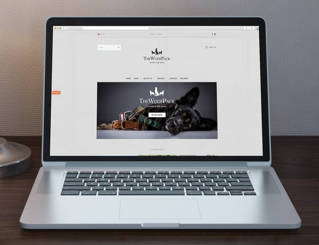 Webshop med eksklusiv hundeudstyr sælges 