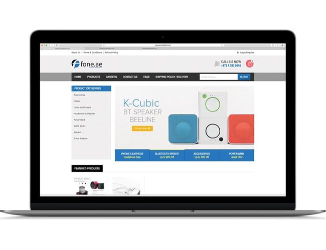 FONE.AE - Mobil webshop med tilbehør i Dubai - Overskud på 21.000kr. i 2018