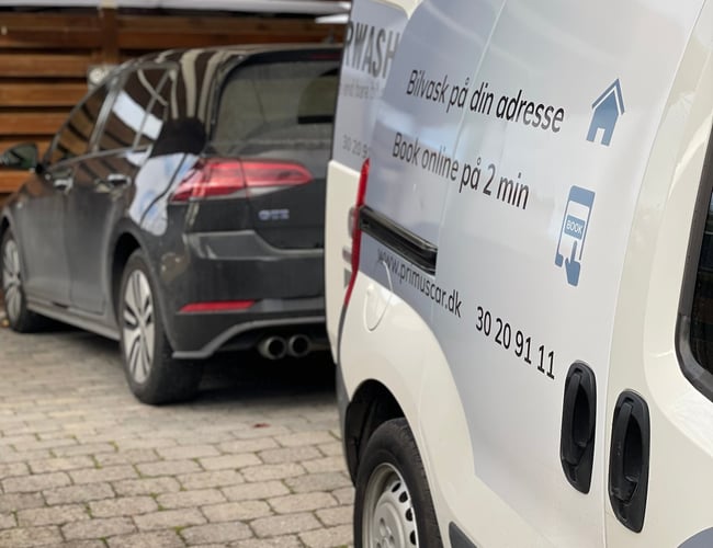 Bilvask med alt tilbehør, kunder, hjemmeside, bank til salg i Brøndby 