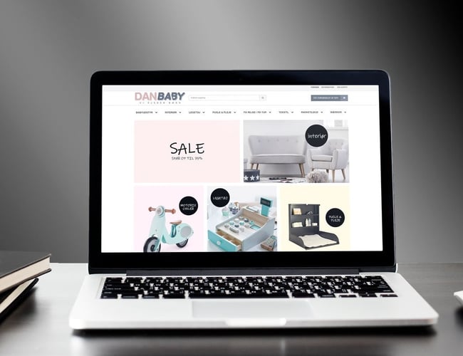 Danbaby.dk - Webshop med vækst - Børneudstyr og legetøj i lækker kvalitet. - Omsætning ca 100.000 pr. måned.