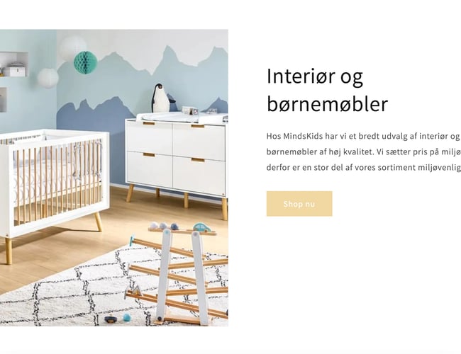 Dropshipping butik med salg af børne produkter - +300 produkter - Dansk leverandør