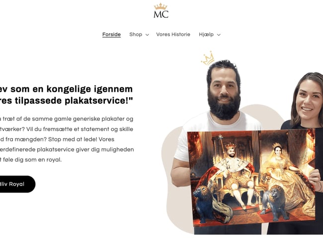 Webshop - Unik plakatvirksomhed - 335.000 kr i omsætning