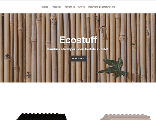 Bæreygtig webshop med salg af Bambus strømper