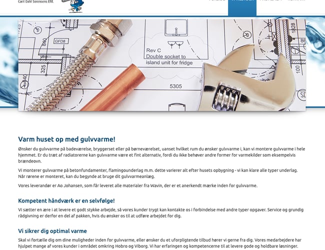 VVS Firma med både privat og erhvervskunder  - Omsætning på ca. 6-7 millioner. 