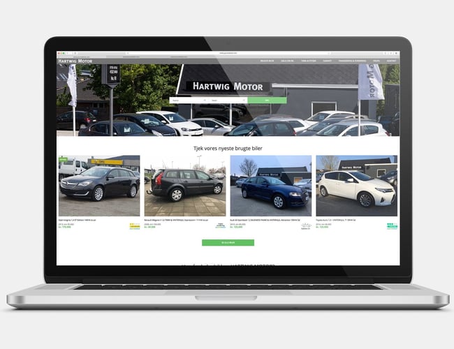 Nyistandsat bilforretning på hovedvejen i hjertet af Birkerød Bilby med tilhørende klargøringshal. 