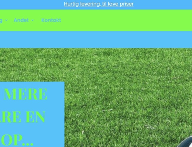 Fodboldwebshop sælges til billig pris - omsat for 50.000 kr.