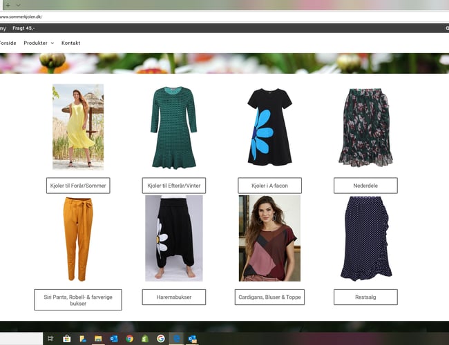 Skøn webshop med dametøj sælges - Shop med unikke varer og kendte mærker