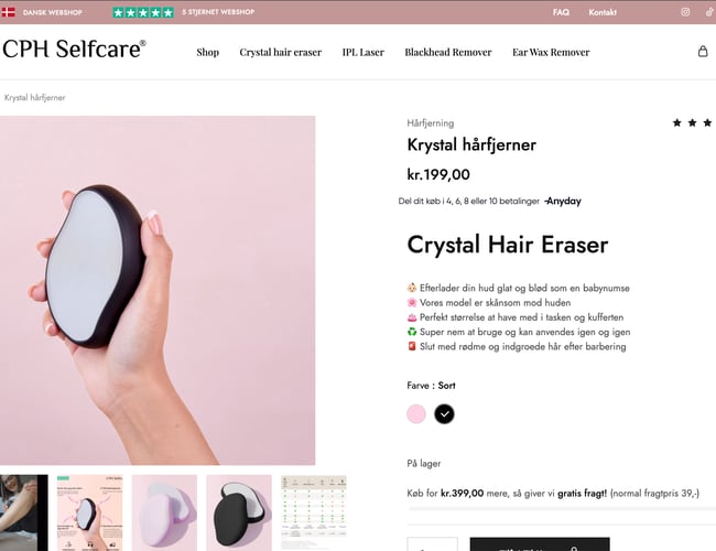 Salg af Webshop i attraktiv branche med varelager (Aktiver ikke virksomhed)