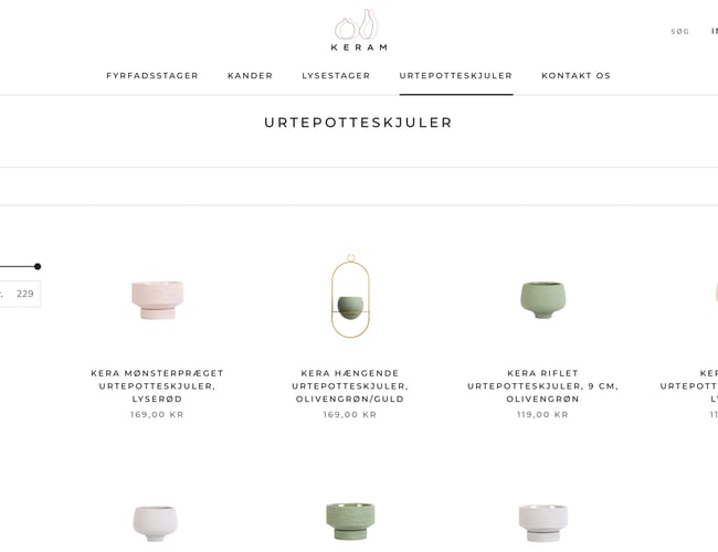 Køreklar Nordisk keramik webshop KERAM.DK - med dansk dropshipping leverandør!