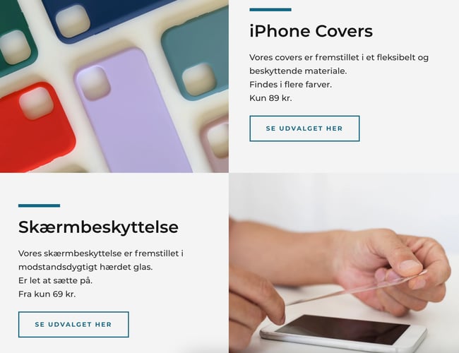 Lille mobilcover webshop med stort potentiale 