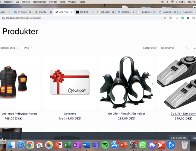 Køreklar dropshipping webshop sælges