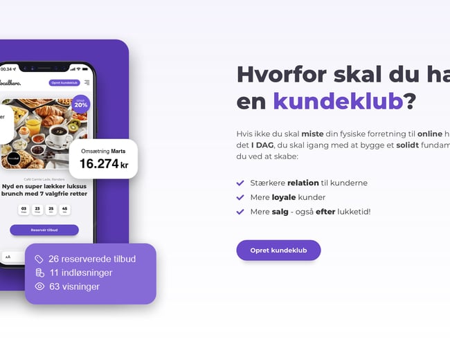 LocalHero - TECH STARTUP - 100% automatiseret og gennemtænkt onlinekoncept, som bekæmper butiksdød! 1.100 udviklingstimer!