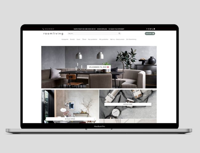Nordisk webshop Roomliving.dk - Omsætning: 296.241,33 kr.