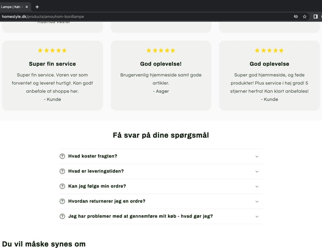 HOMESTYLE l 100% køreklar dropshipping hjemmeside til salg