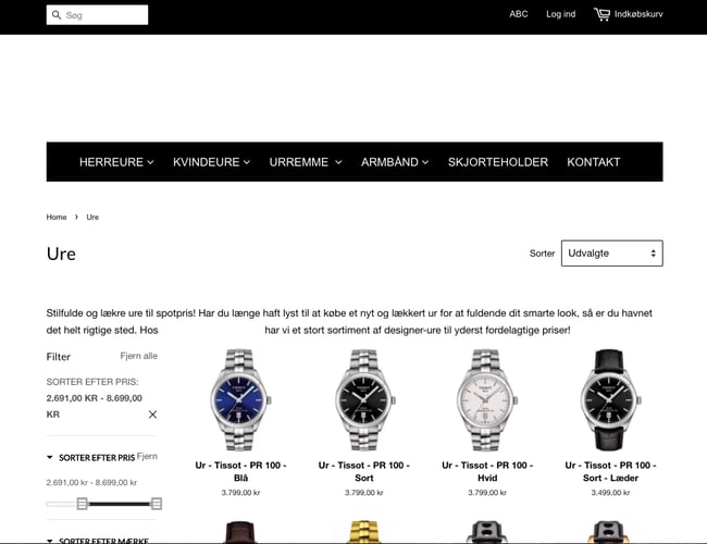 Dansk webshop med over 3.300 kunder  indenfor ure og urremme til salg.  12.000,-  profit om måneden med 8 timers ugentligt arbejde. 