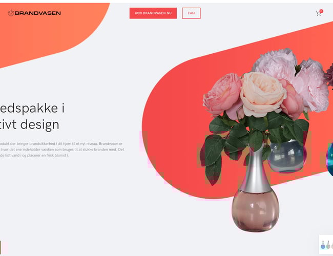 Brandvasen.dk - Webshop med en ny generation af brandslukker til hjemmet 