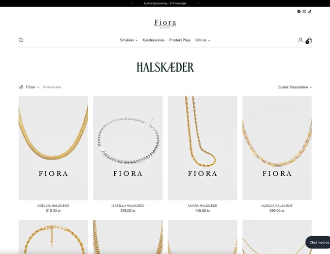 FIORA - En skalerbar smykkevirksomhed - Omsætning: 30.000.- kr