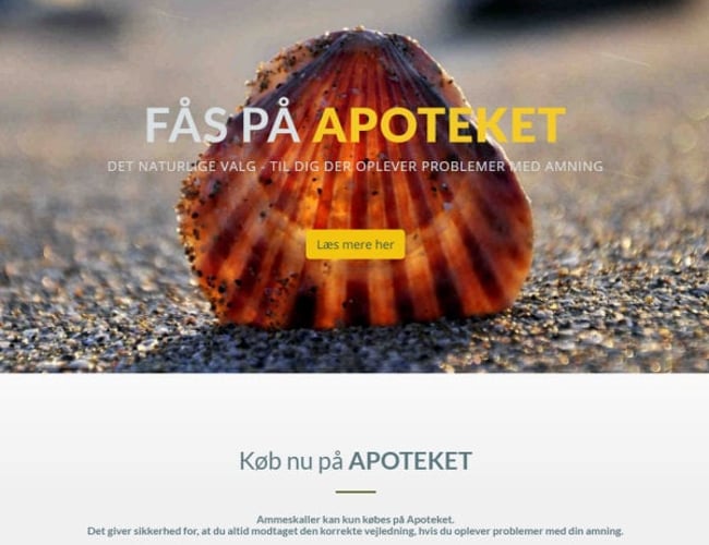 Produkt til ammende kvinder - Aftaler med landets apoteker - Har omsat 5-10.000 kr. i år. 