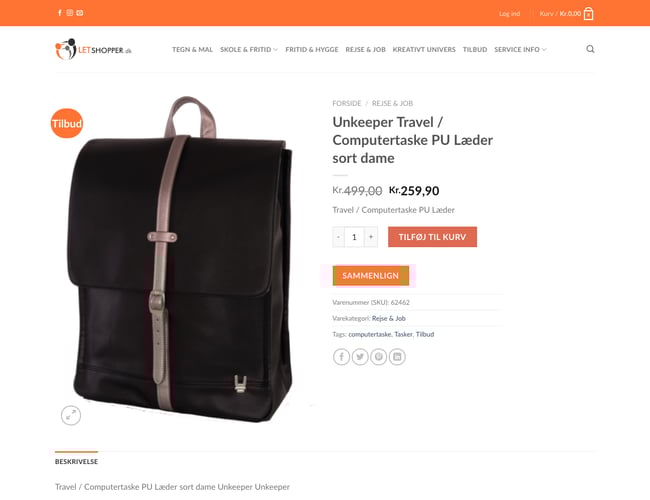 Universel webshop inkl. indkøbsaftale sælges | letshopper.dk