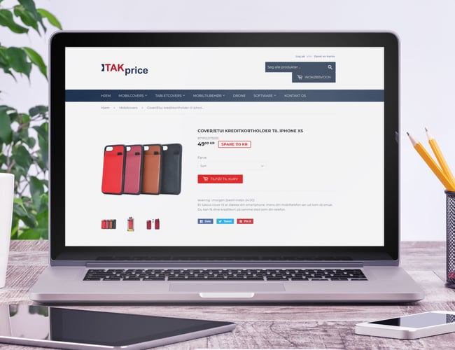 Webshop sælger  mobile accessories software Elektronisk varer -  .DK , .com and .se Trustpilot 4.4 Star