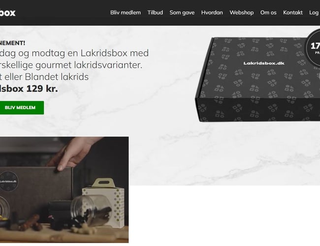 Danmarks største online Lakridsbutik - fast cashflow hver måned 