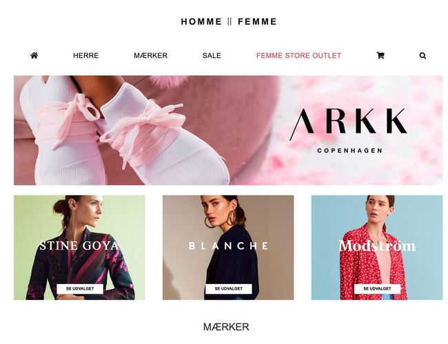 hommefemme.dk - Kendt high end herre og dame webshop - Omsætning: 1,9 mio DKK 