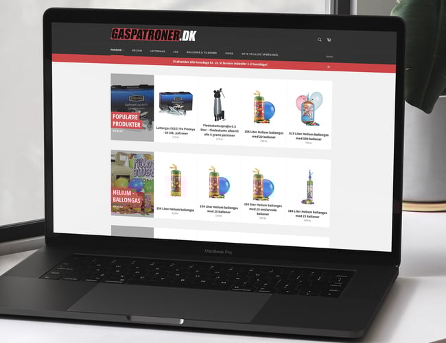 Gaspatroner.dk + Gaspatroner.se med DB på 854.000,- DKK - Stigende omsætning