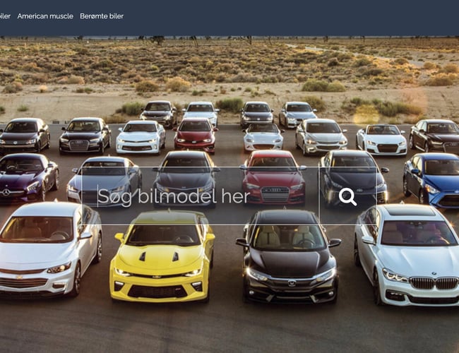 Bildata.dk - database med mere end 50.000 biler sælges