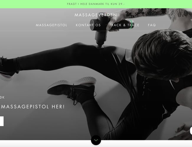 Dropshipping Webshop med salg af Massagepistol - Forsendelse fra EU