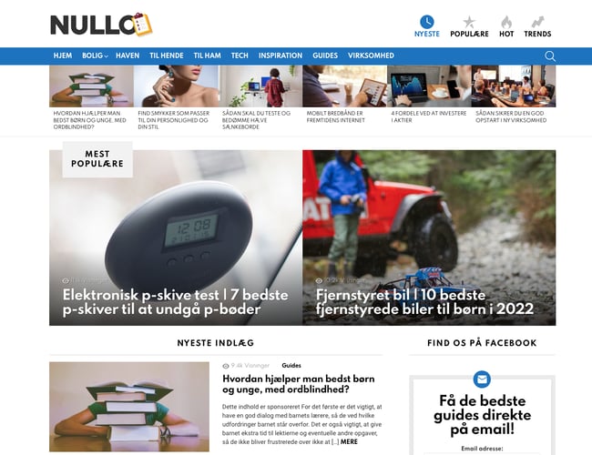Nullo.dk - Affiliate anmeldelses-magasin