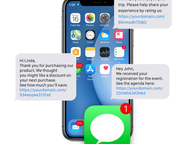 SMS Engagement Platform med Kunder og Omsætning Til Salg