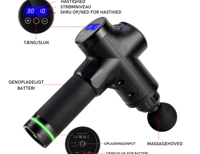 NoMorePain.dk - Webshop med den populære Massagepistol 