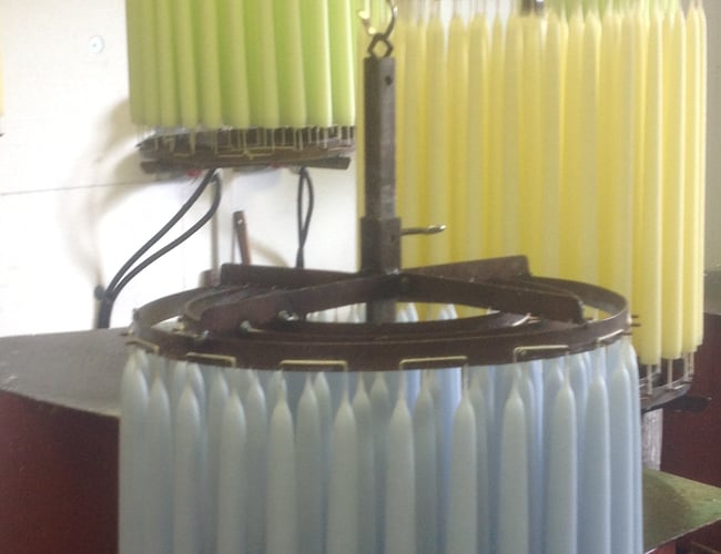 48 år gammelt Lysstøberi - hånddyp og bloklys