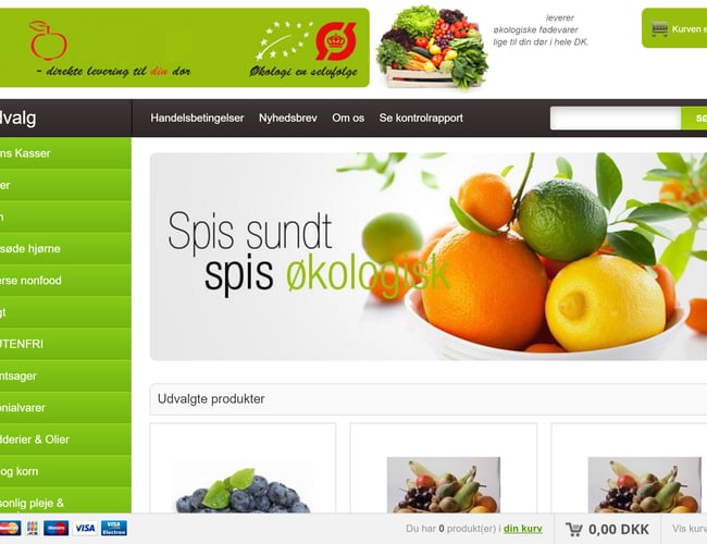Økologisk fødevare webshop i vækst