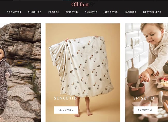 Ollifant.dk - webshop med +65.000 følgere - Millionomsætning - stort potentiale