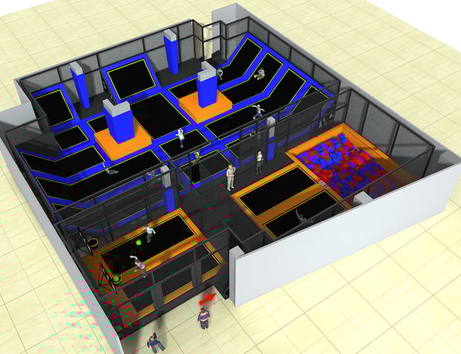 Trampolinpark sælges