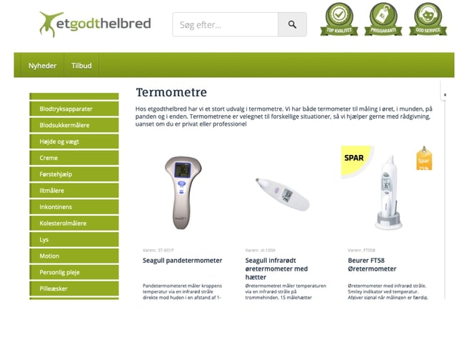etgodthelbred.dk - Sundhedsudstyr til at checke helbredet med dropshipping & eget lager
