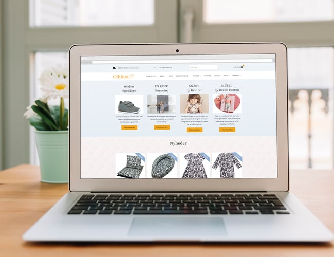 Ollifant.dk - Meget populær webshop med børnetøj og tilbehør - Omsætning 1.699.128 kr. i 2018