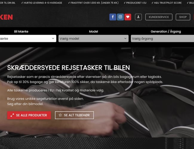 Etableret niche webshop med dropshipping aftale